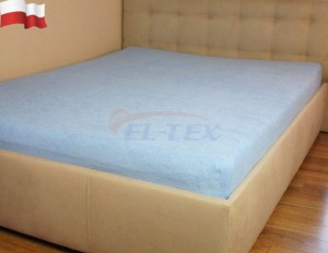 Prześcieradło frotte z gumką BŁĘKIT (29) 90x200