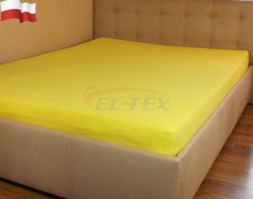 Prześcieradło Frotte 4 ZÓŁTE CYTRYNOWE.jpg