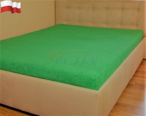 Prześcieradło frotte z gumką ZIELEŃ TRAWY (28) 90x200