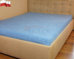 Prześcieradło frotte z gumką NIEBIESKI (33) 90x200