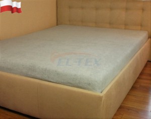 Prześcieradło frotte z gumką POPIEL (37) 120x200