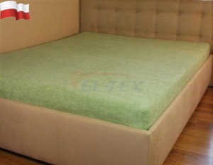 Prześcieradło frotte z gumką OLIWKOWY (23) 180x200