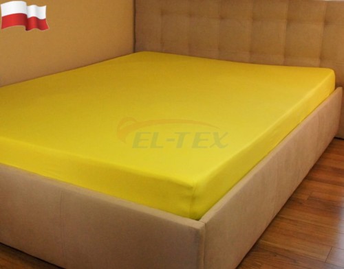 Prześcieradło Jersey 4 ŻÓŁTY CYTRYNOWY .jpg