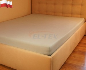 Prześcieradło jersey z gumką POPIEL (37) 140x200