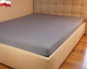 Prześcieradło jersey z gumką SZARY (38) 140x200