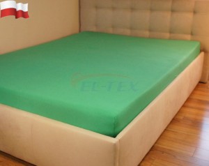 Prześcieradło jersey z gumką ZIELEŃ TRAWY (28) 160x200