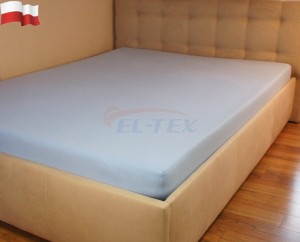 Prześcieradło jersey z gumką BŁĘKITNY (29) 160x200