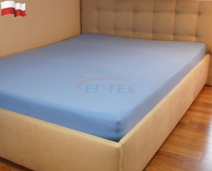 Prześcieradło jersey z gumką NIEBIESKI (33) 160x200