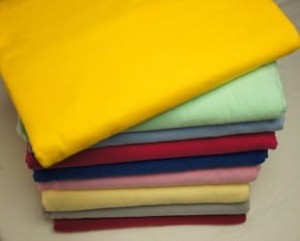 Prześcieradło flanela bez gumki - żółty- 200x220